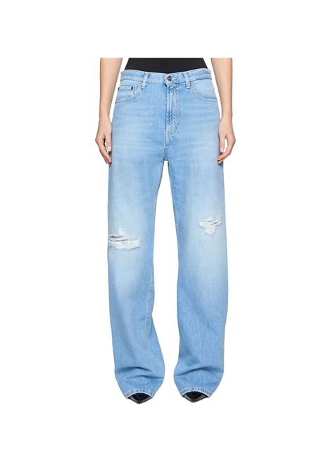 Jeans Dondup Francine donna DP777DFE286 IO1 Denim cinque tasche wide leg fit DONDUP | Jeans | DP777DFE286 IO1800